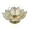 White Capiz Shell Lotus Flower Small Tealight Candle Holder